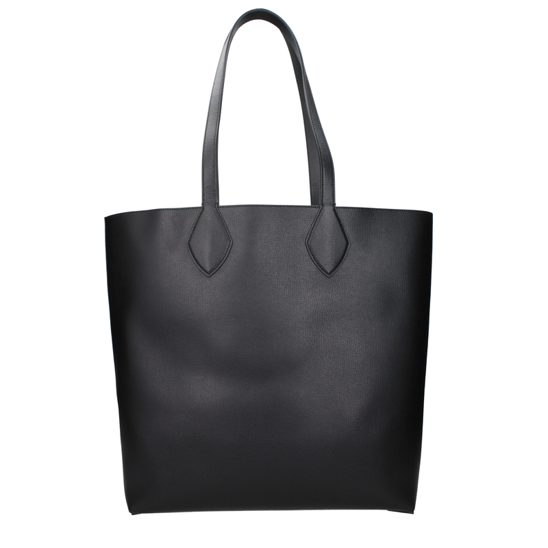 Black leather shoulder bag-null