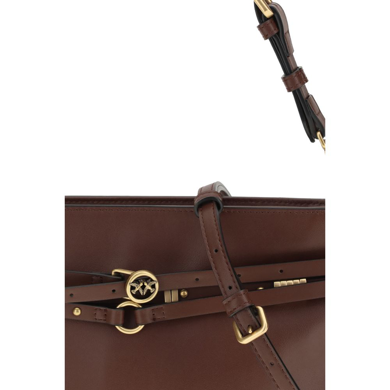Brown calf leather bos taurus shoulder bag-null