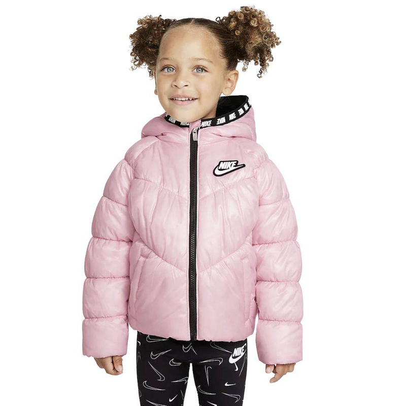 Nike infant girls chevron solid puffer jacket-null