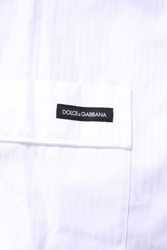 White cotton shirt pants pajama set sleepwear-null