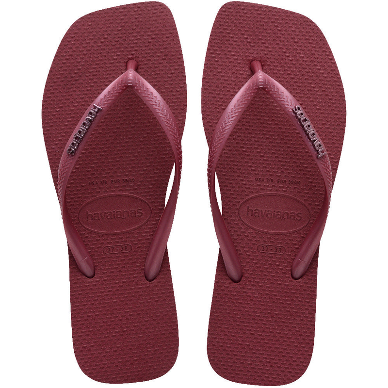Havaianas slim square logo metallic-null