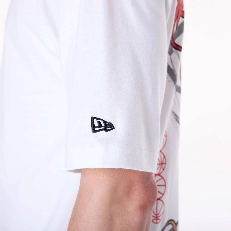 New era nba font graphc tee chicago bulls-null