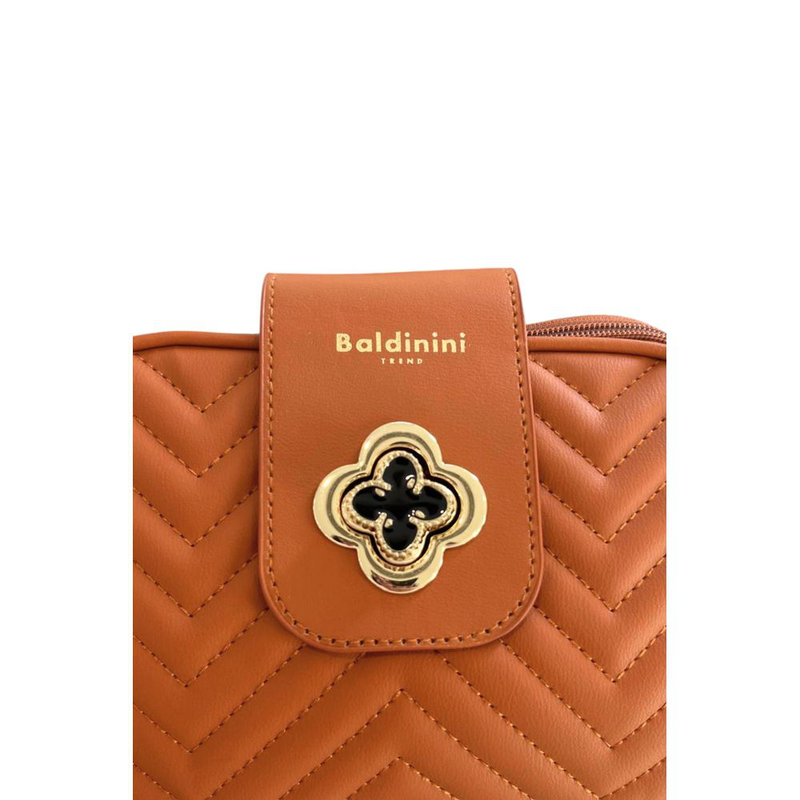 Brown pu women crossbody bag-null