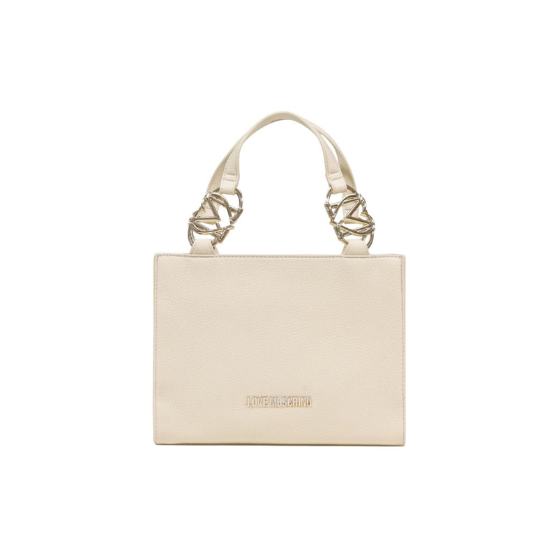 Beige polyethylene handbag-null