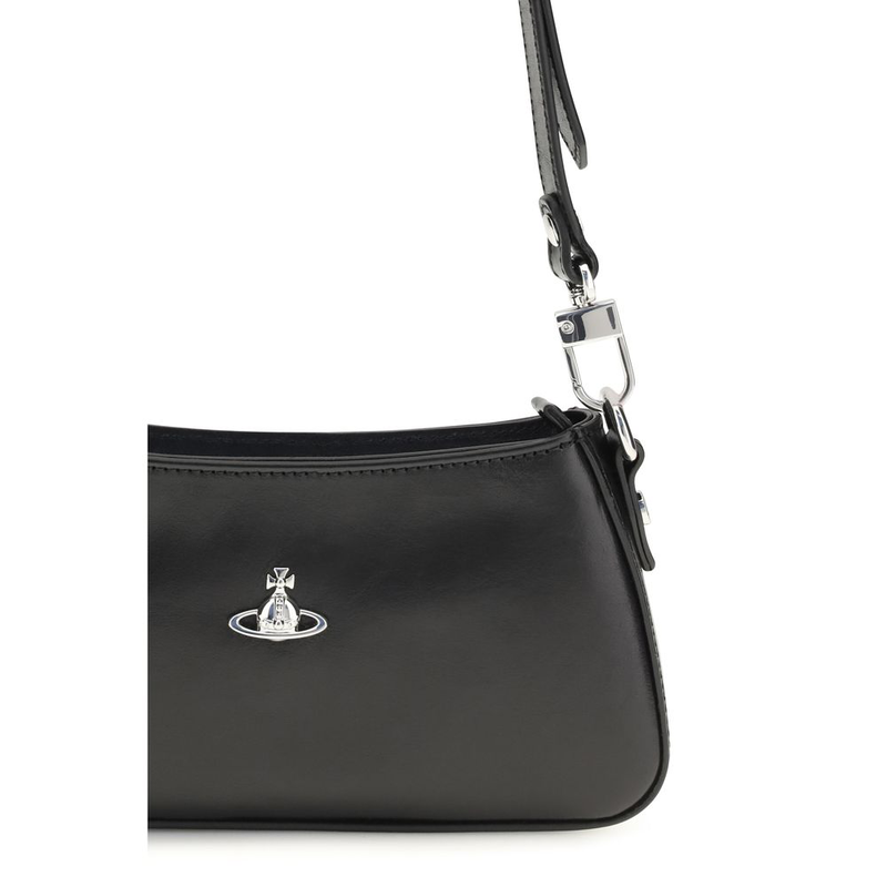 Black calf leather bos taurus shoulder bag-null