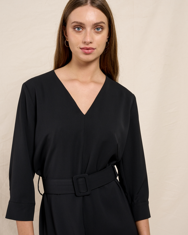 Jumpsuit cropt v neck-null