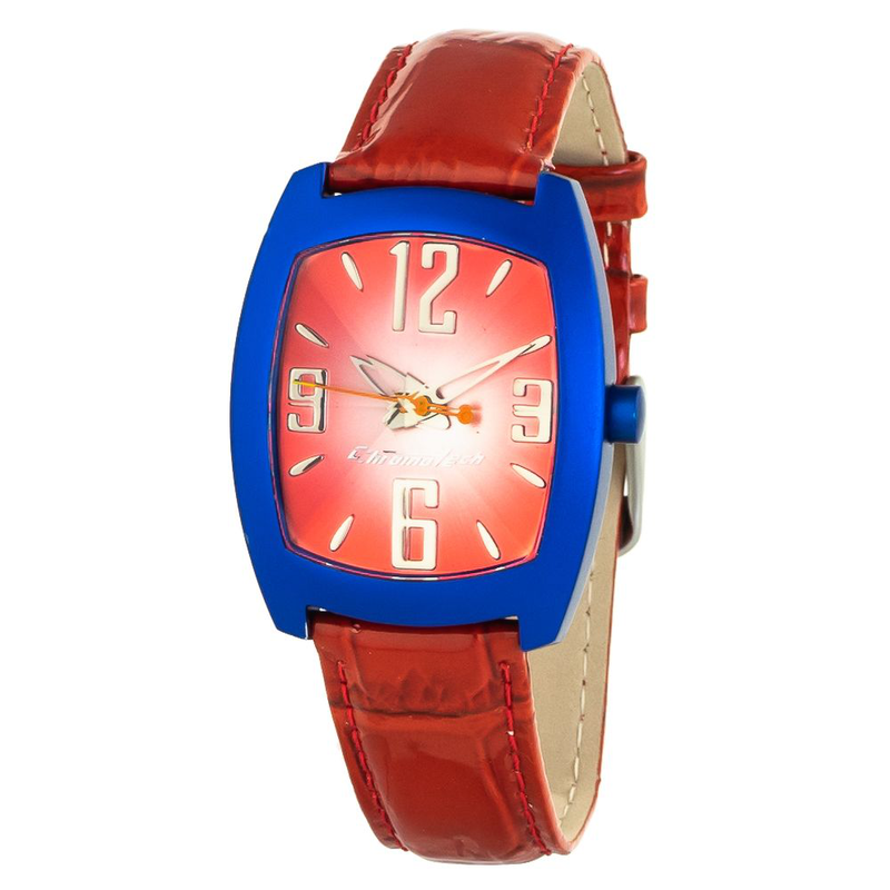 Multicolor leather dress watch-null