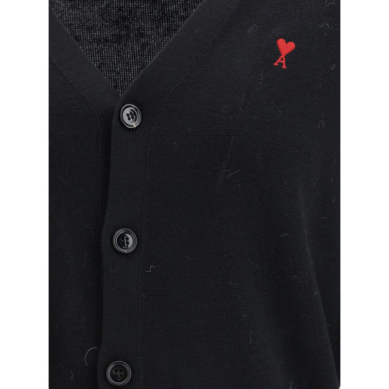 Black wool oves aries cardigan-null