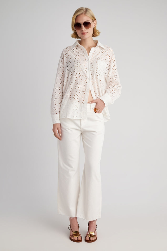 Zoe cropped denim trousers-null