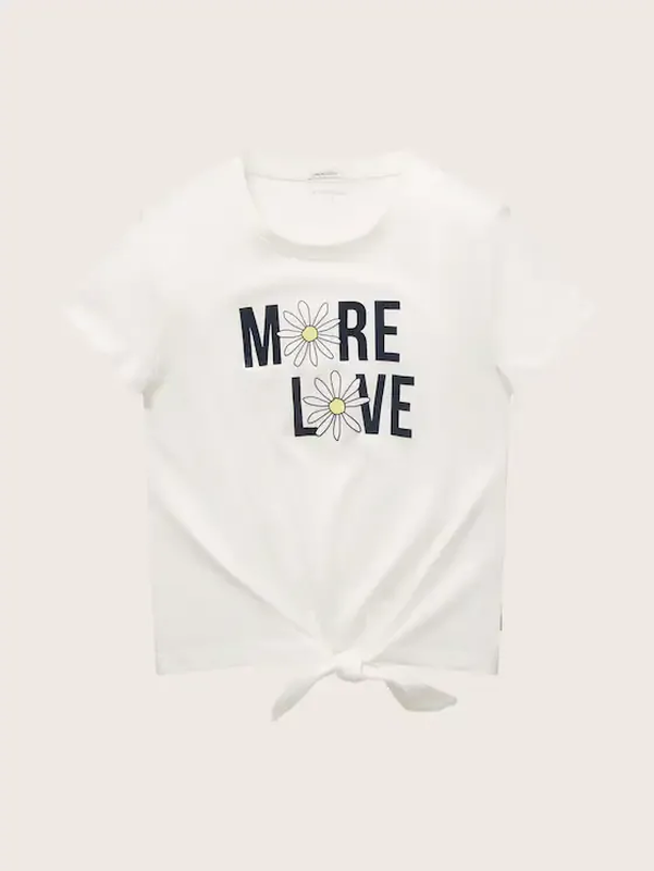 204 knotted t-shirt top kids girl-null