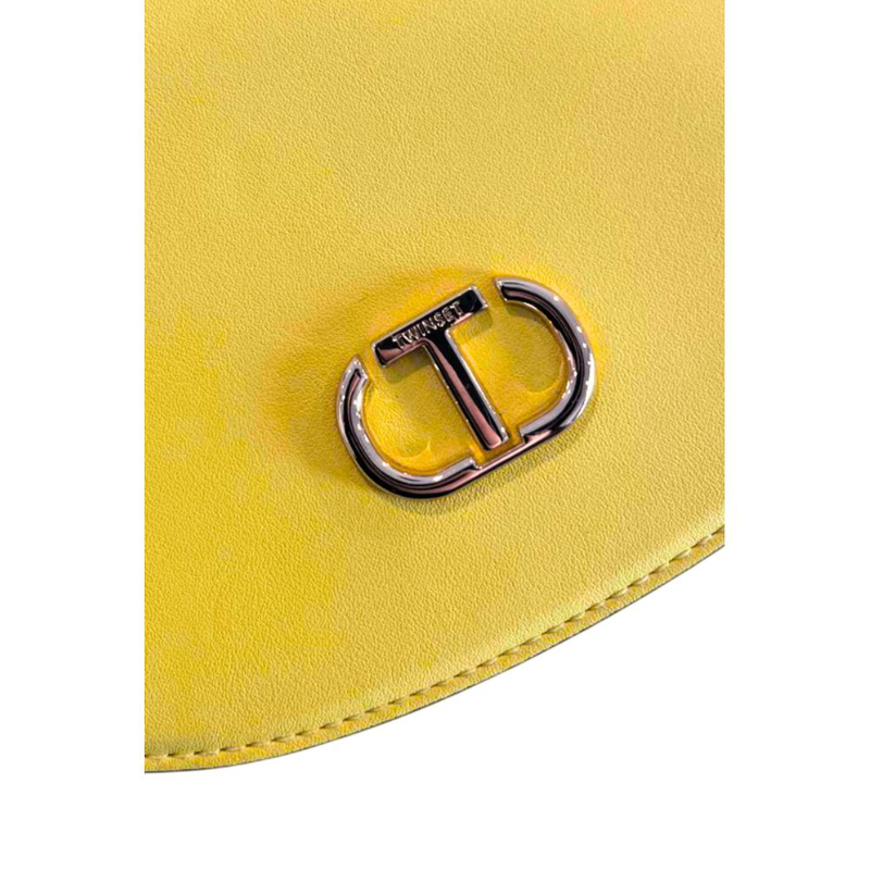 Yellow pu women crossbody bag-null