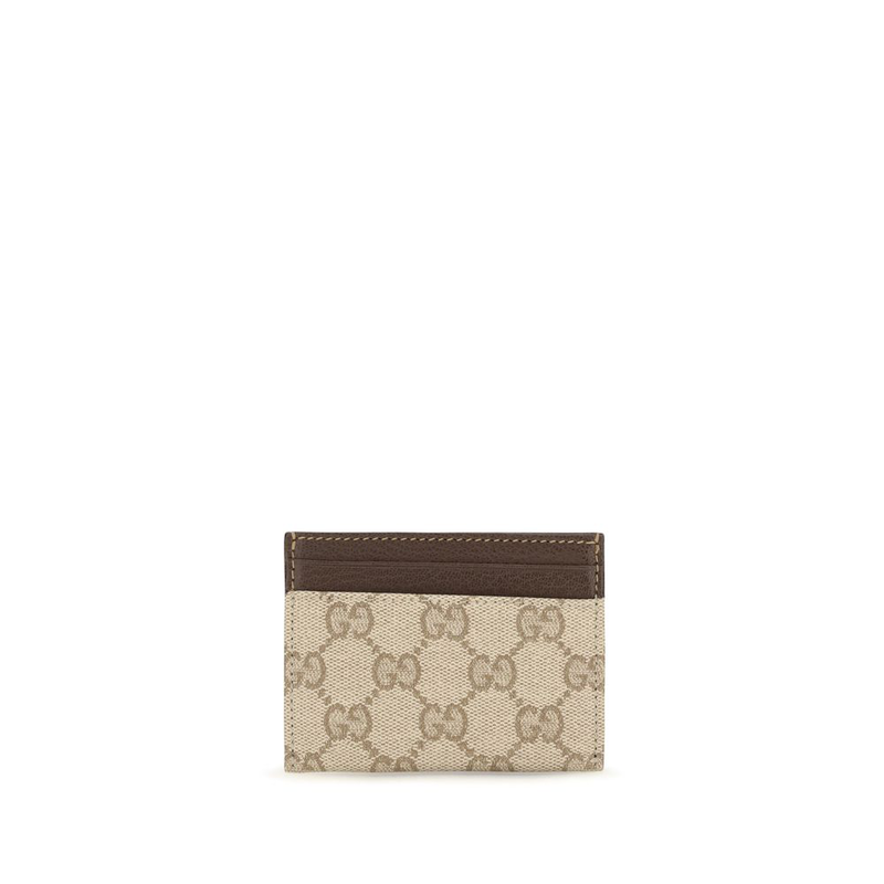 Beige cotton wallet-null