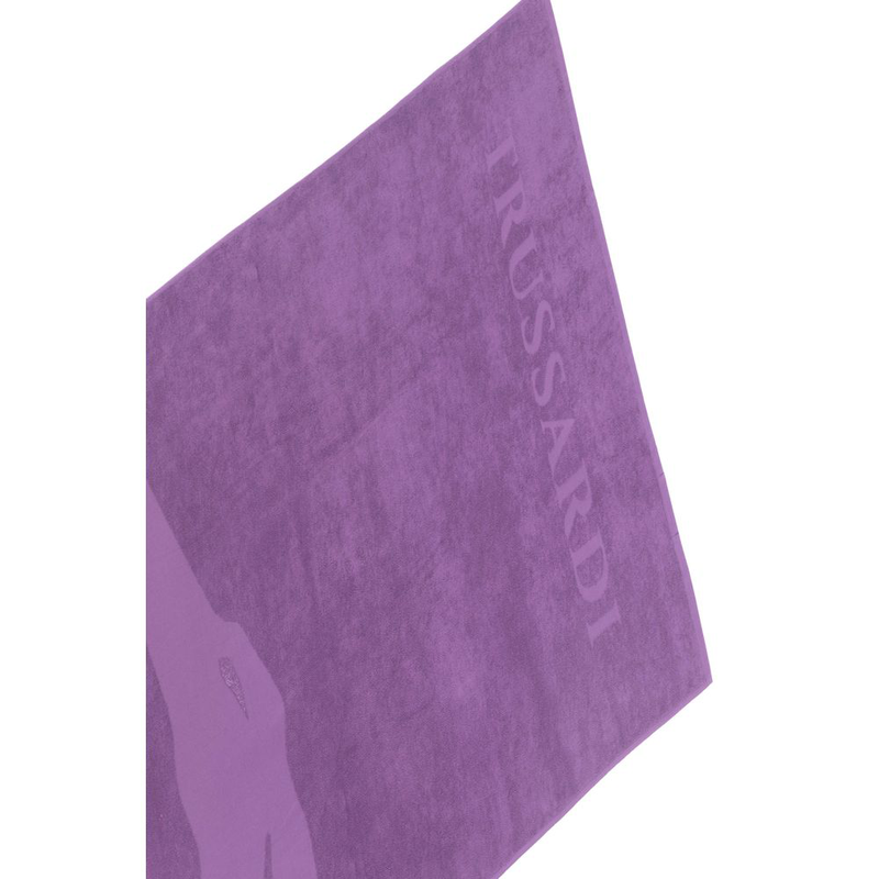 Purple cotton men swim towel-null
