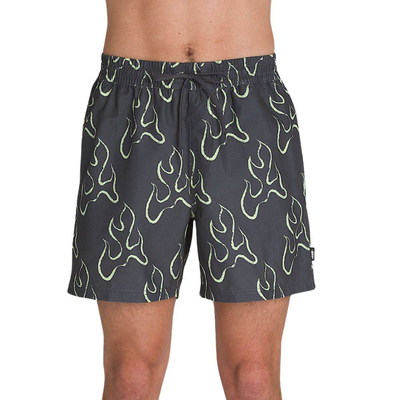 Primary print elastic board short, Asphalt, medium