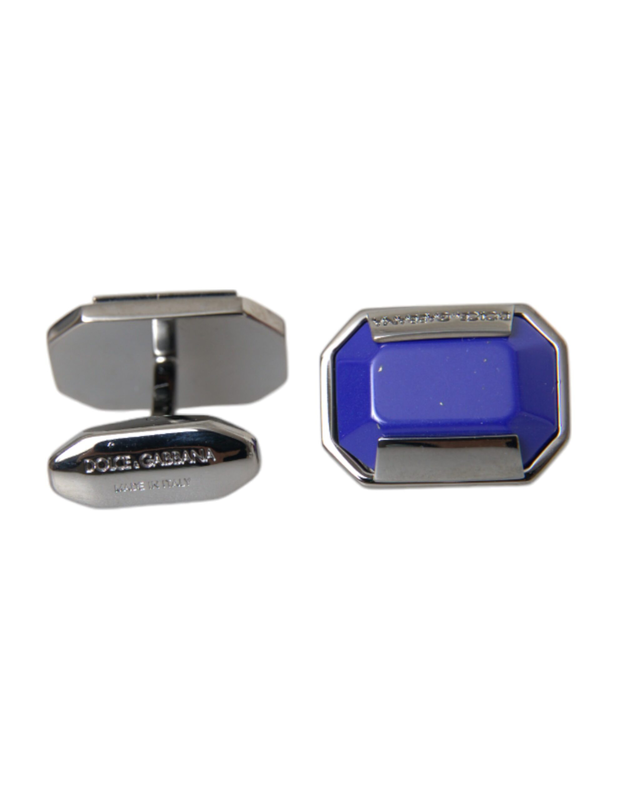 Silver plated brass pin crystal cufflinks-null