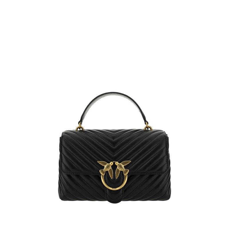 Black calf leather bos taurus handbag-null