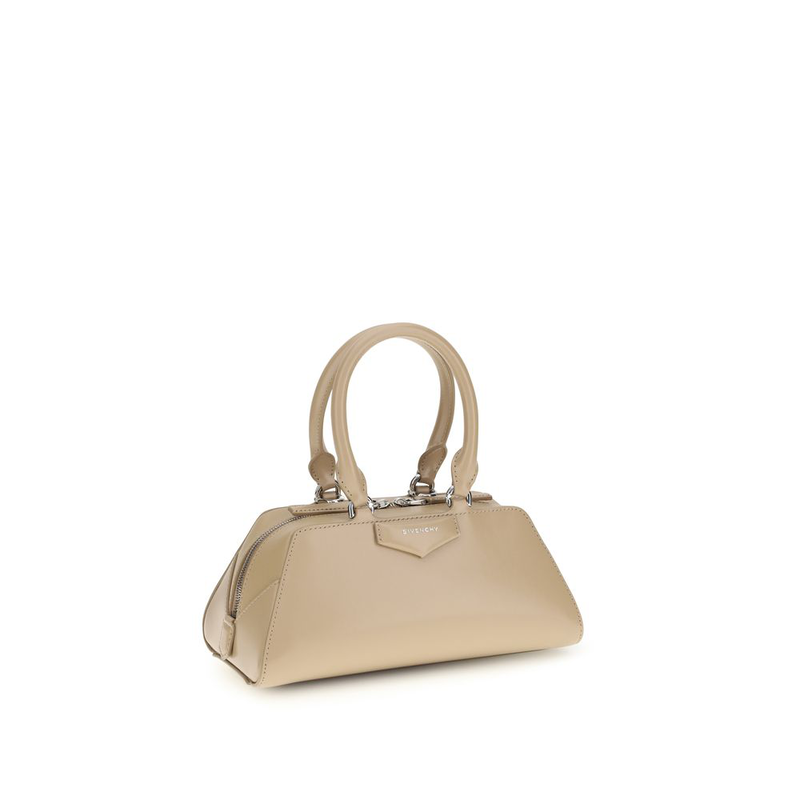 Beige calf leather bos taurus handbag-null