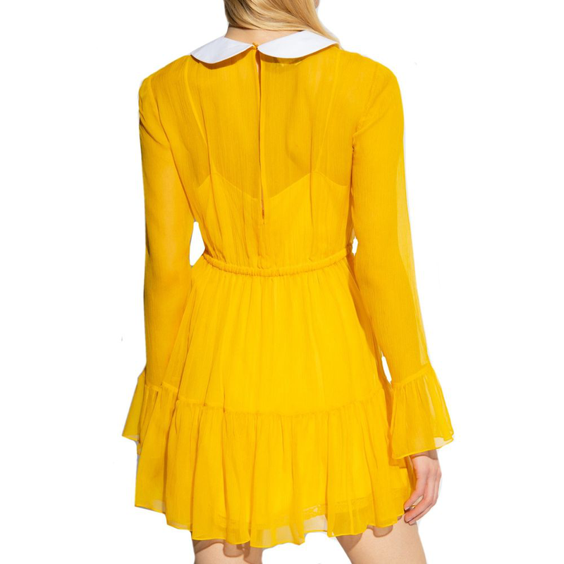 Bicolor acetate casual dress-null
