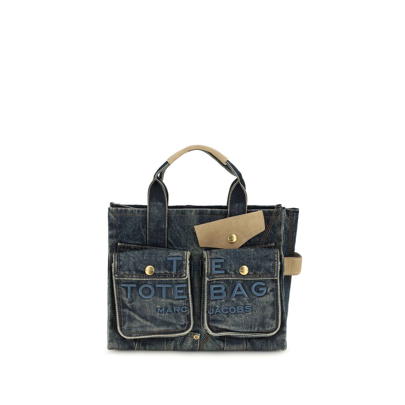 Blue cotton shoulder bag-null