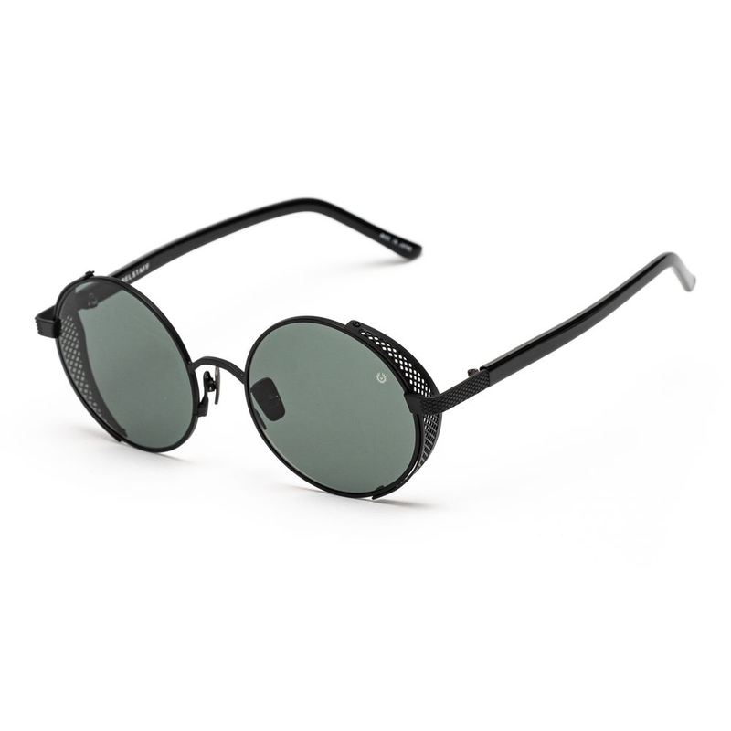 Black stainless steel sunglasses-null
