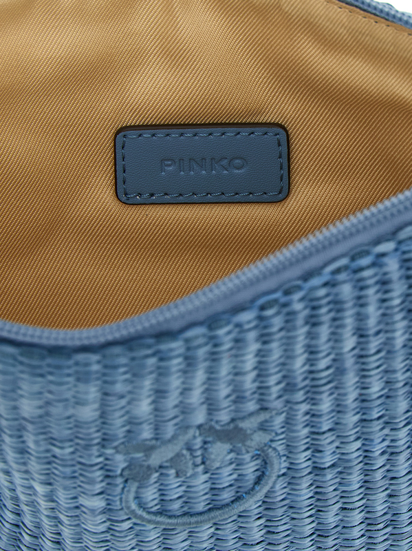 Blue polypropylene clutch bag-null