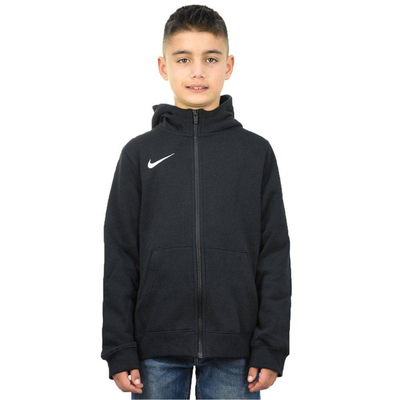 Park 20 youth fleece full-zip hoodie, Black / White, medium