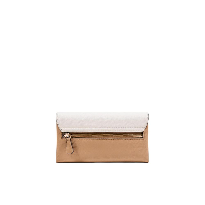 Beige polyethylene clutch bag-null