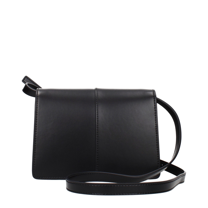 Black polyethylene crossbody bag-null