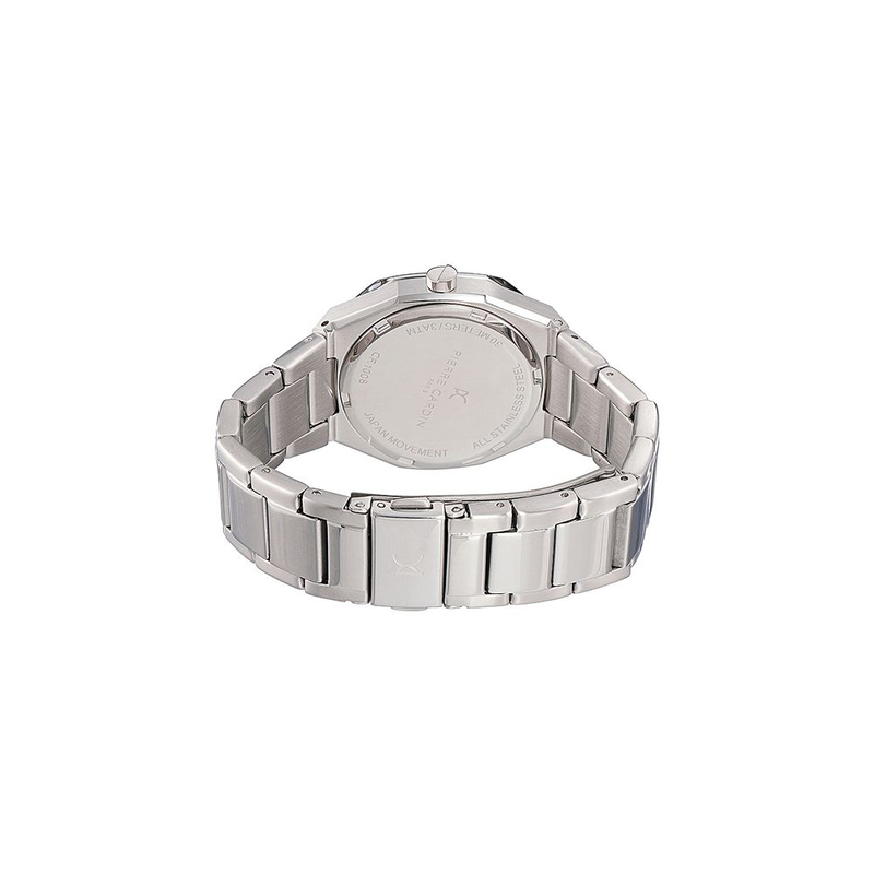 Gray stainless steel dress watch-null