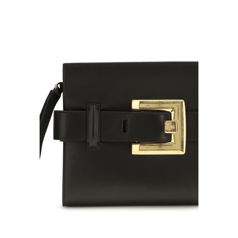 Black lamb ovis aries aries clutch bag-null