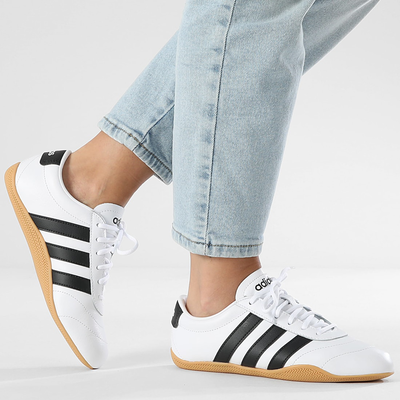 Grand court lo shoes, Cloud White / Core Black / Gum, medium
