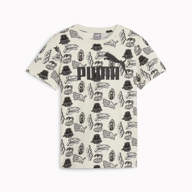Puma kids ess+ mid 90s aop tee b image number null