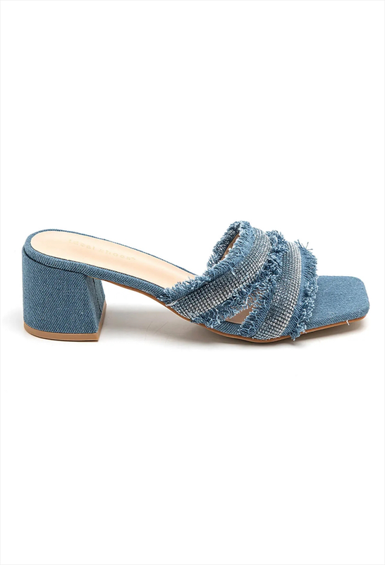 Denim mules image number null