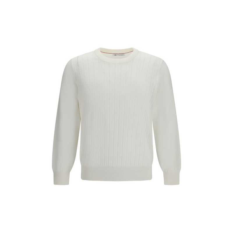 White cotton sweatshirt-null