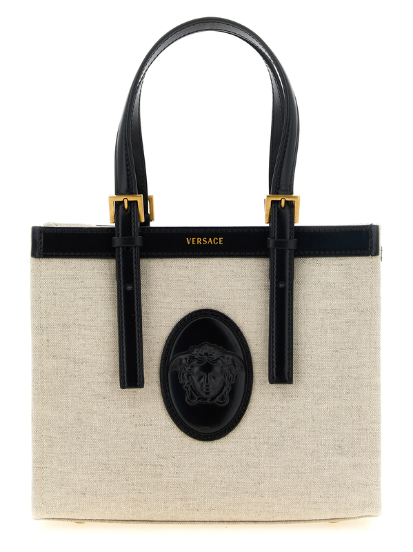 Beige linen tote bag-null