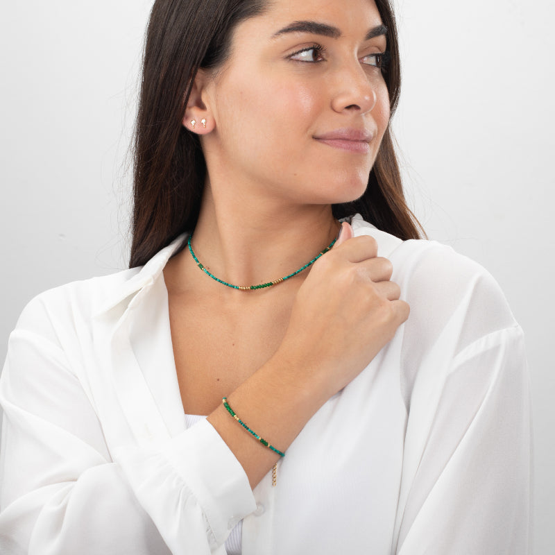 Product image: Emerald stone necklace-null