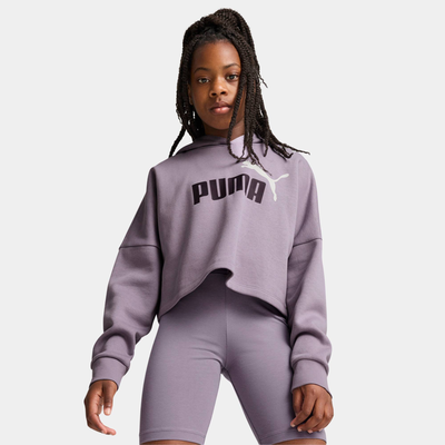 Essentials logo cropped hoodie