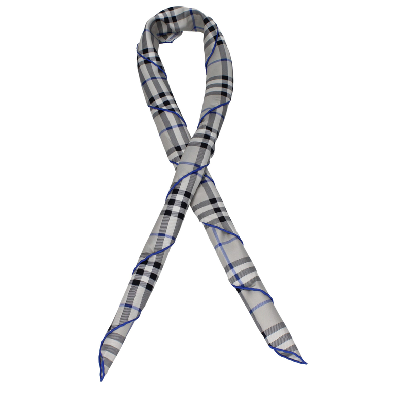 Gray silk foulard-null