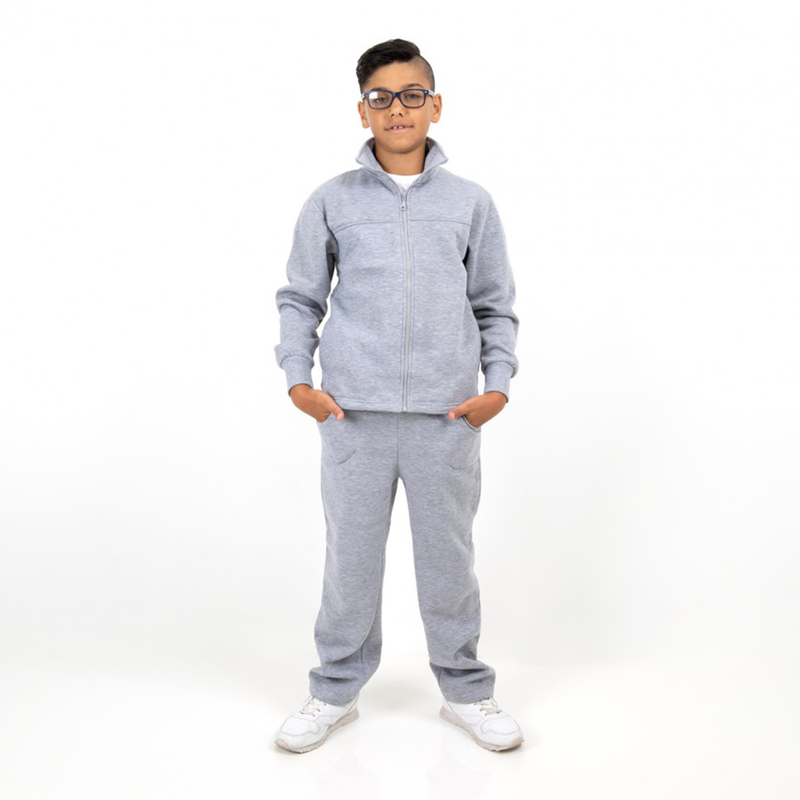 Children tracksuit set with full zip and no elastic on top and trouser #3452b-null