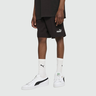 No. 1 logo jersey shorts, Black, medium
