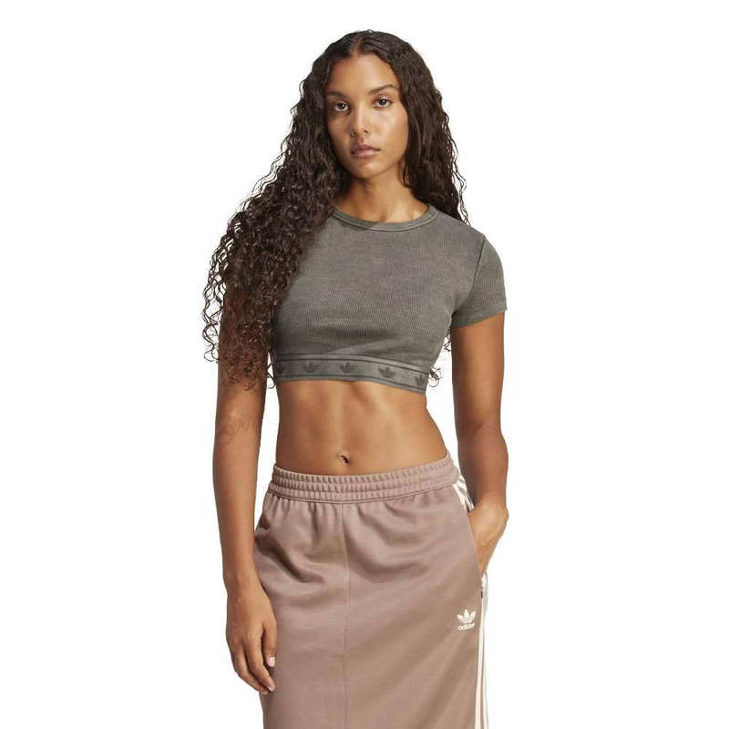 Rib short sleeves top image number null