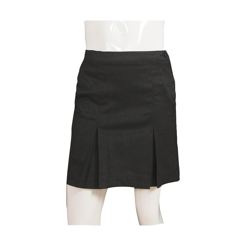 Primary school skirt with 2 front pleats and adjustable waistband-null