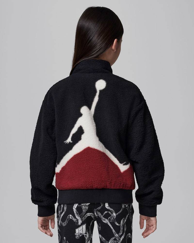 Nike jordan girls jumpman sherpa jacket-null