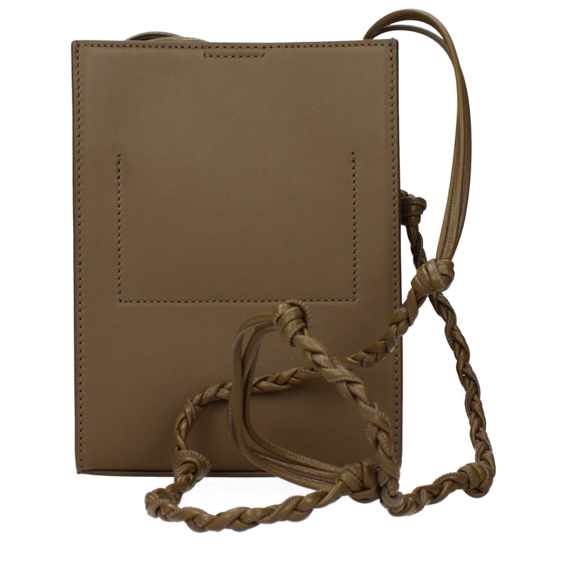 Green leather crossbody bag-null