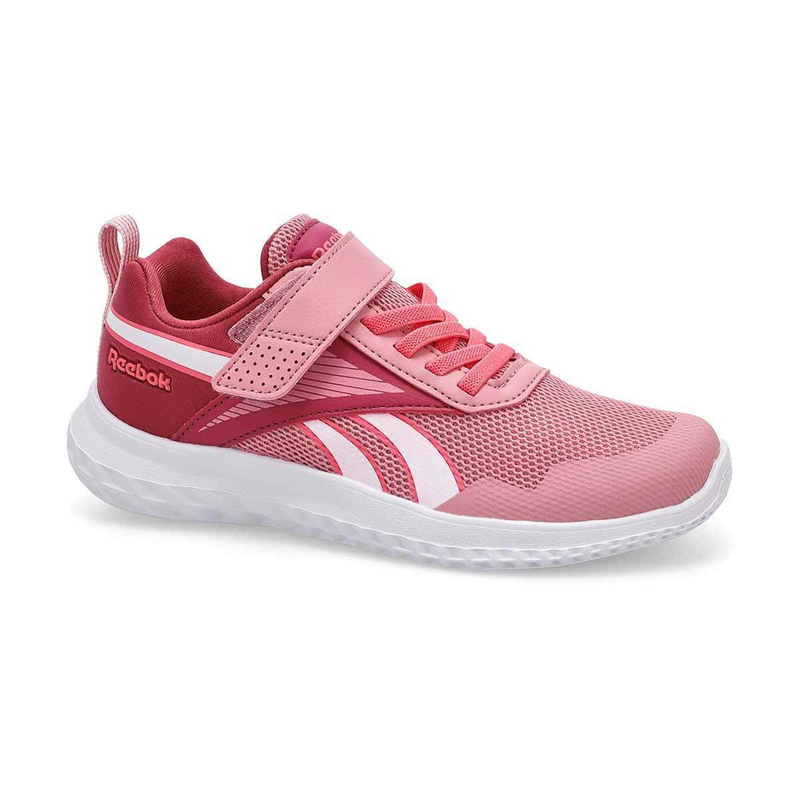 Reebok children girl's rush runner 5 elastic lace & top stra-null