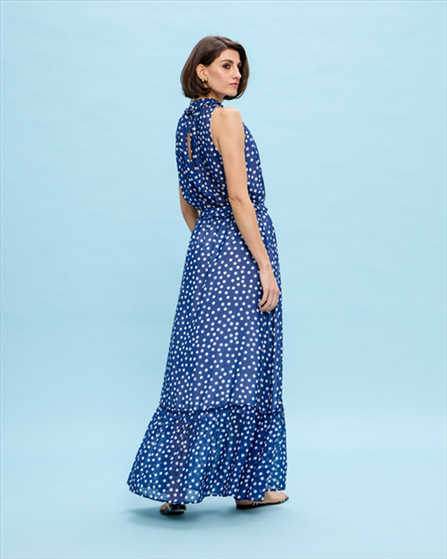Maxi dress halter neck image number null