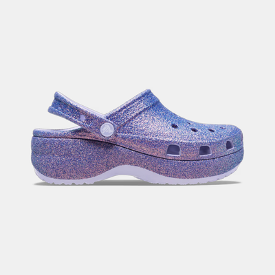 Crocs classic platform iridescent glitter clog 5br, , medium