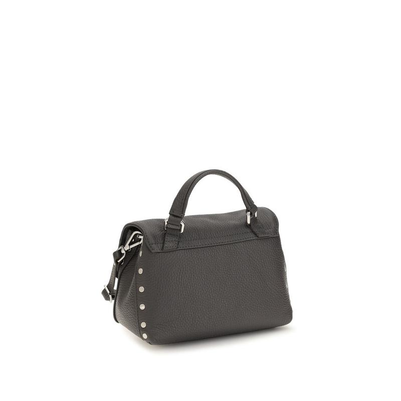 Gray calf leather bos taurus handbag-null