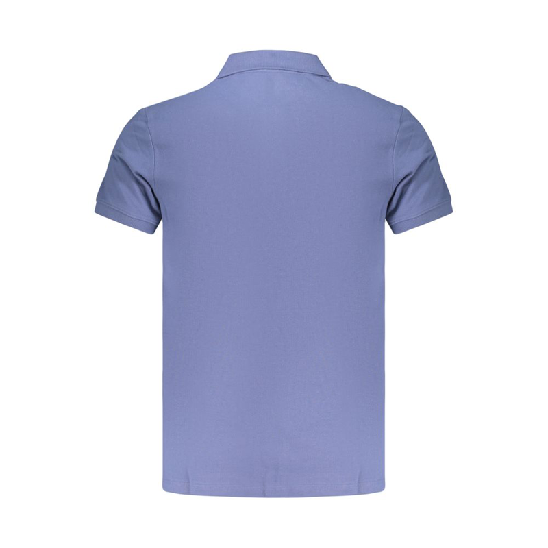 Blue cotton men polo-null
