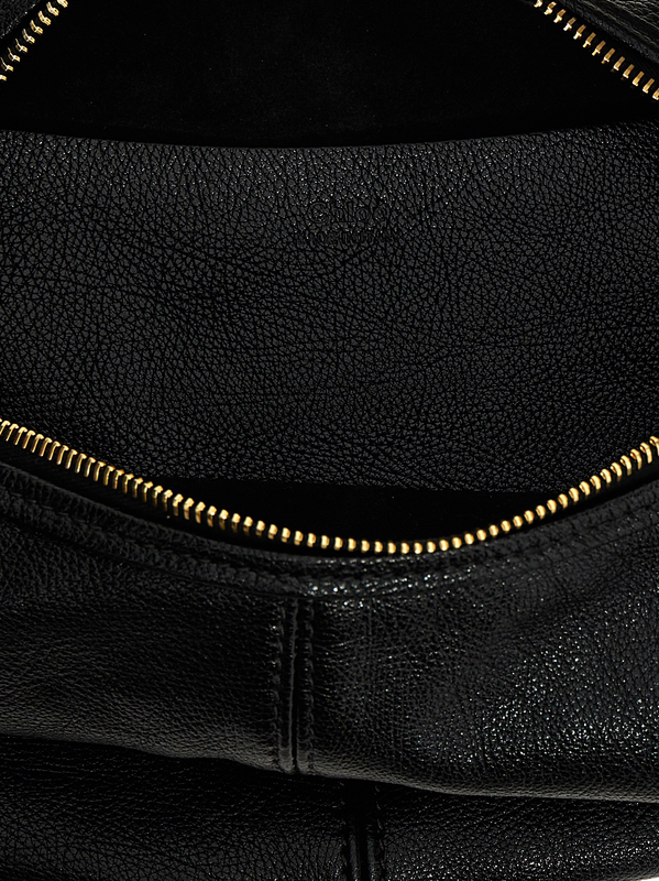 Black calfskin handbag-null